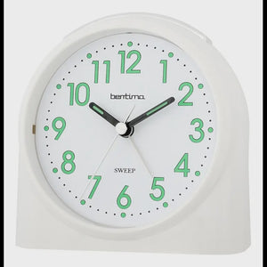 Acctim Sweeper One Silent Alarm Clock - White