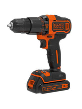 Load image into Gallery viewer, Black &amp; Decker 18V Hammer Drill, 2x Batteries, Organiser Case &amp; 160 Accessories