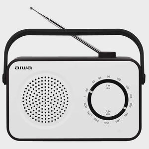 AIWA AM/FM Portable Radio -Black/White R-190BW