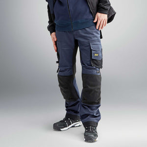 SNICKERS ALLROUND WORK STRETCH TROUSERS WITH HOLSTER POCKETS NAVY/BLACK