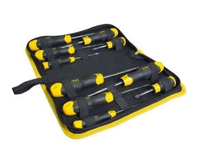 Stanley 10Pcs Screwdriver Set Cushion Grip In Wallet