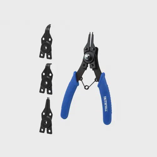 Faithfull Circlip Plier Blue Set