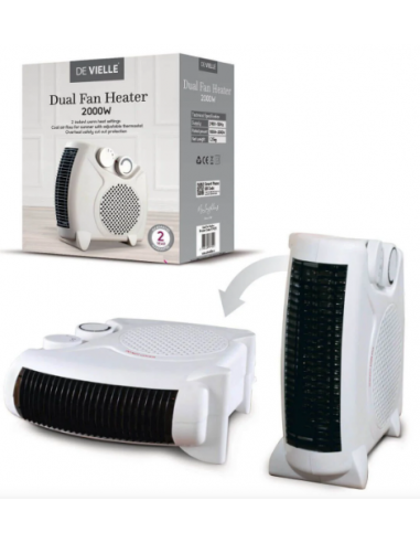 Devielle 2000w Dual Fan Heater