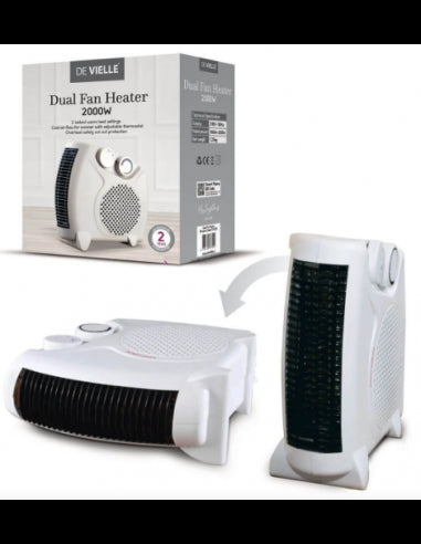 Devielle 2000w Dual Fan Heater