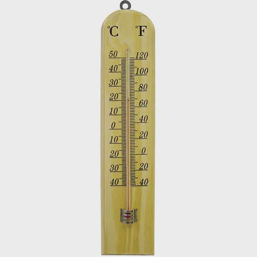 Faithfull 260mm Wooden Wall Thermometer -