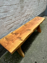 Load image into Gallery viewer, HANDMADE RUSTIC BENCH( LARCH TIMBER)
