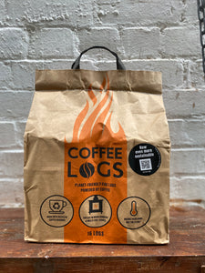 Eco Coffee Fire Logs Made from 100% used coffee grounds