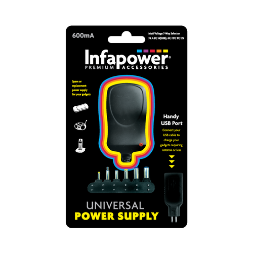 Universal Power Supply 600mA P001