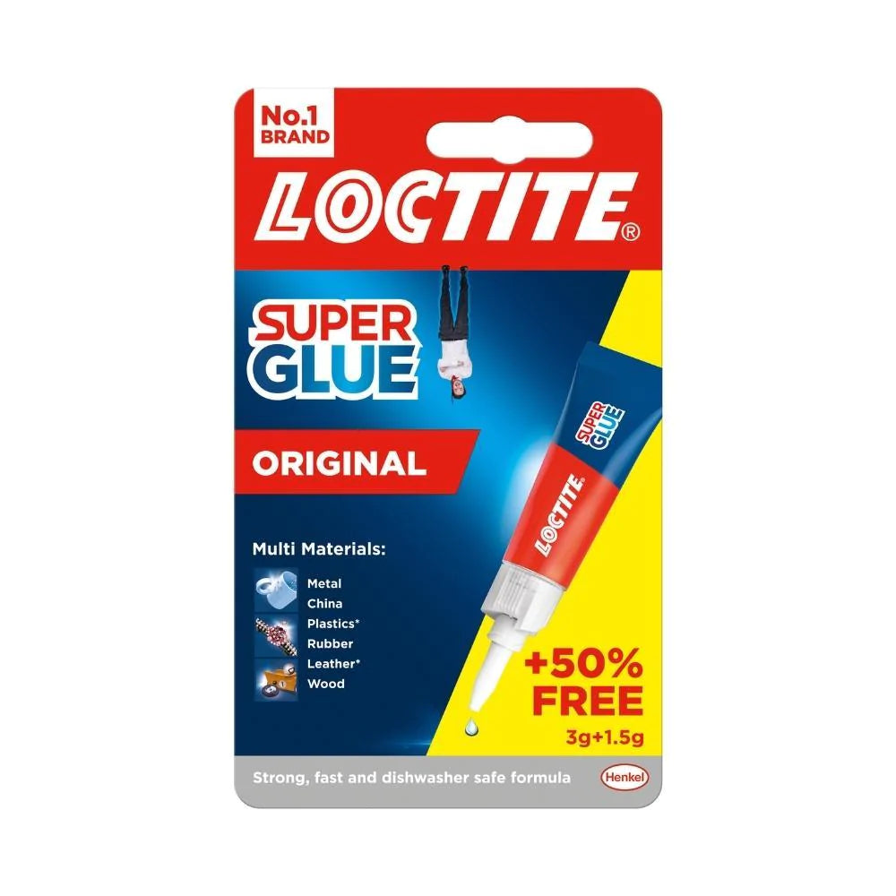 Loctite Original Super Glue Liquid 3g + 50% Extra