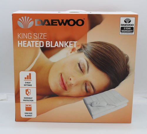 DAEWOO Heated Blanket  King Size ( W 142CM x L 150CM approx. ) HEA1488