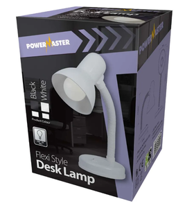 Powermaster Flexi Desk Lamp White  S6302