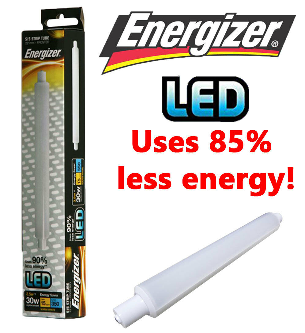 ENERGIZER S15 3.5w=30w 221mm LED Fluorescent StripLight Bulb Energy Saving