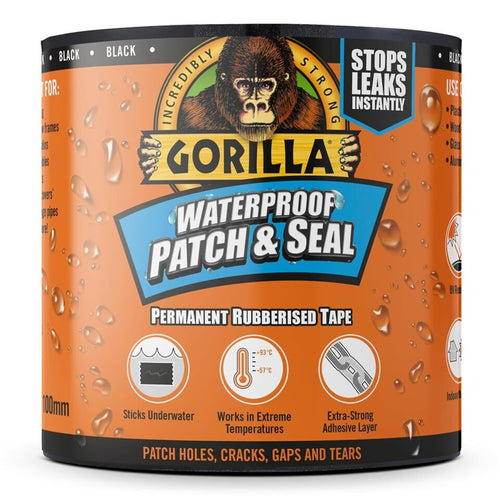 Gorilla Waterproof Patch &  Seal Tape Black
