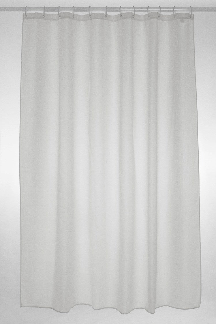 Blue Canyon White Polyester Shower Curtain 180x180