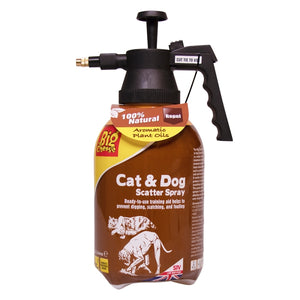 The Big Cheese Cat & Dog Scatter Spray - 1.5Ltr - Pump Action Pressure Sprayer