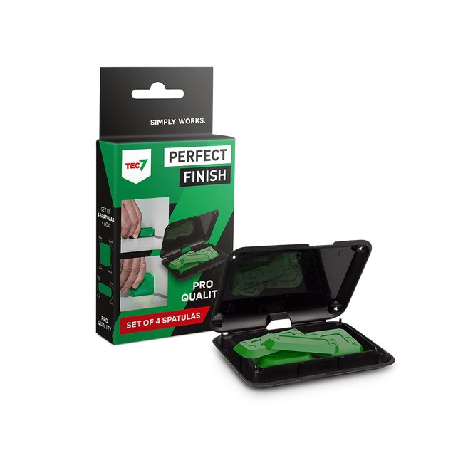 TEC7 Perfect Finish Set of 4 Spatulas + Box