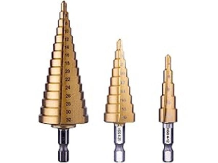 AC BROOKLYN 3PC. STEP DRILL SET IN CASE